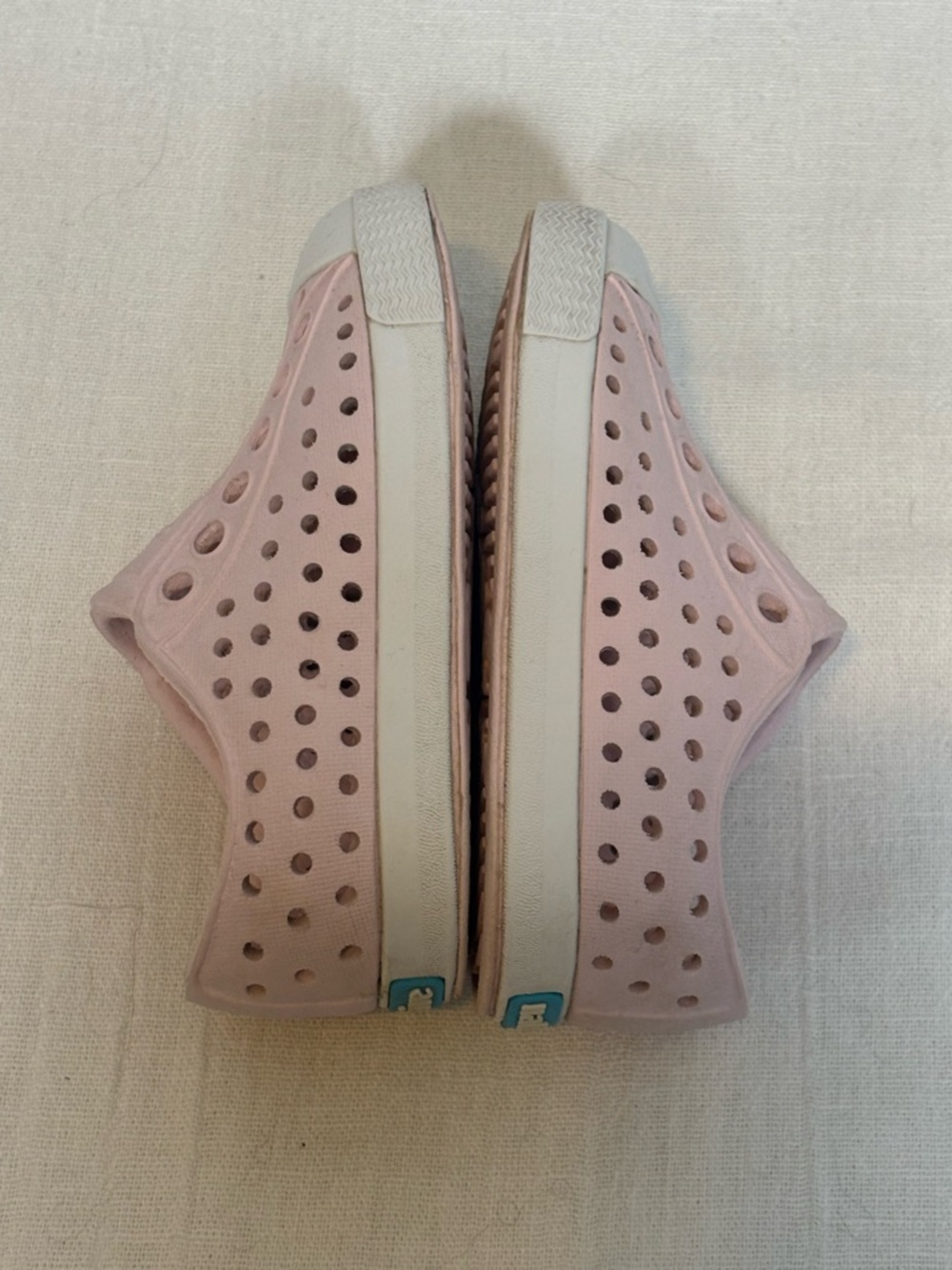 Native Jefferson Slip-On Water Sneaker Shoes-Pale Pink/White-Baby Girl Size C4 - Picture 7 of 10